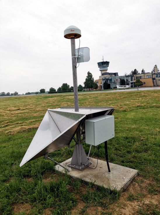 CORS and InSAR hardware field tested in Hungary; Image courtesy Lechner Knowledge Center