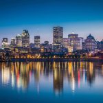 Montreal Downtown View From Across St Lawrence River